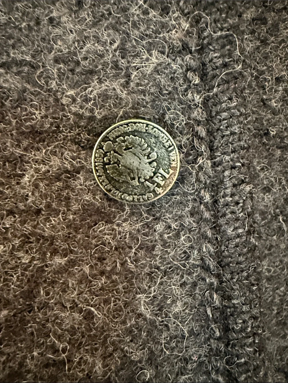 Jacadi Dark Gray Wool Knit Jacket